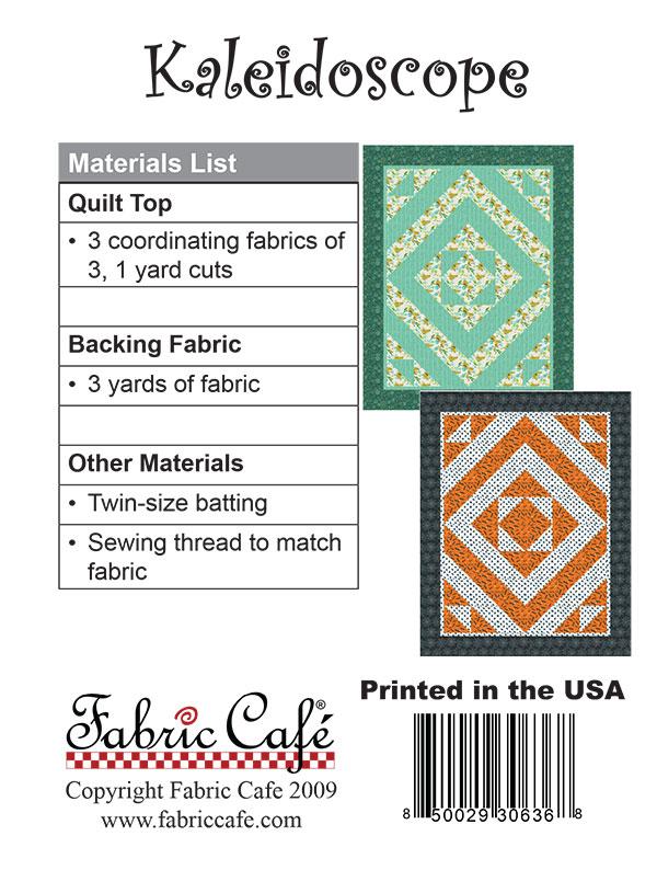 Kaleidoscope 3 Yard Lap Quilt - Quilt Pattern