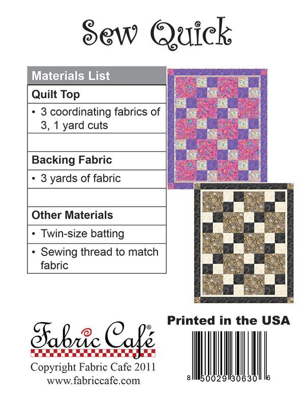 Sew Quick - Quilt Pattern