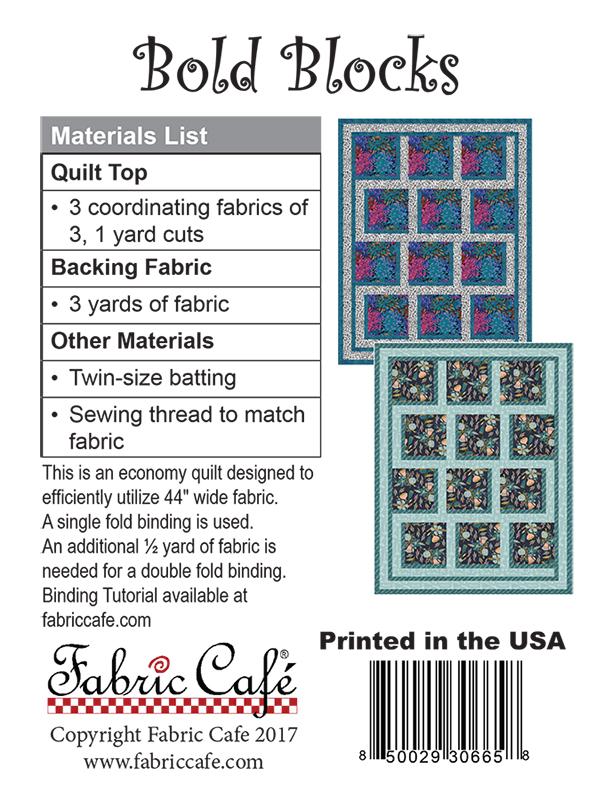 Bold Blocks - Quilt Pattern
