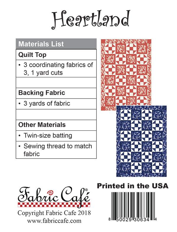 Heartland 3 Yard Lap Quilt - Quilt Pattern