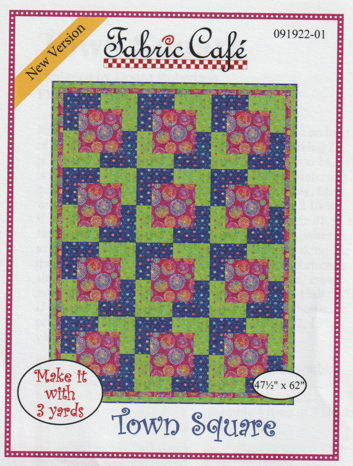 Town Square 3 Yard Lap Quilt - Quilt Pattern