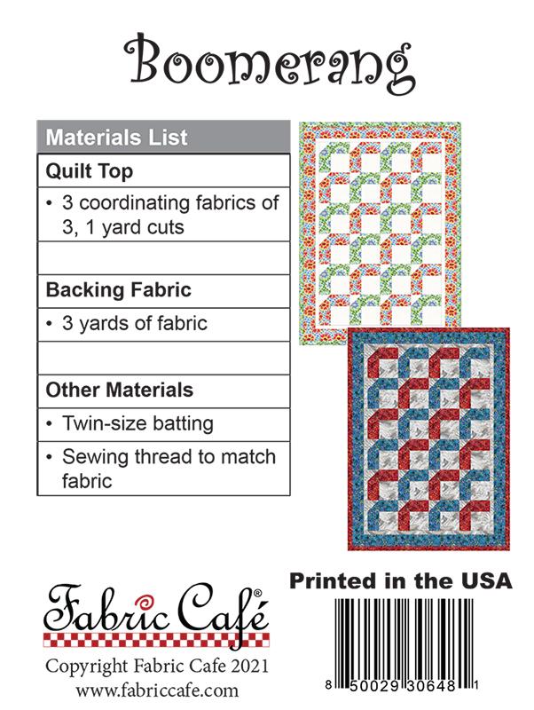 Boomerang - Quilt Pattern