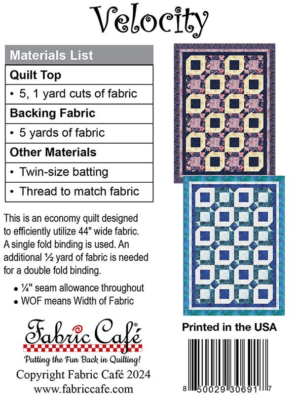 Velocity - Quilt Pattern