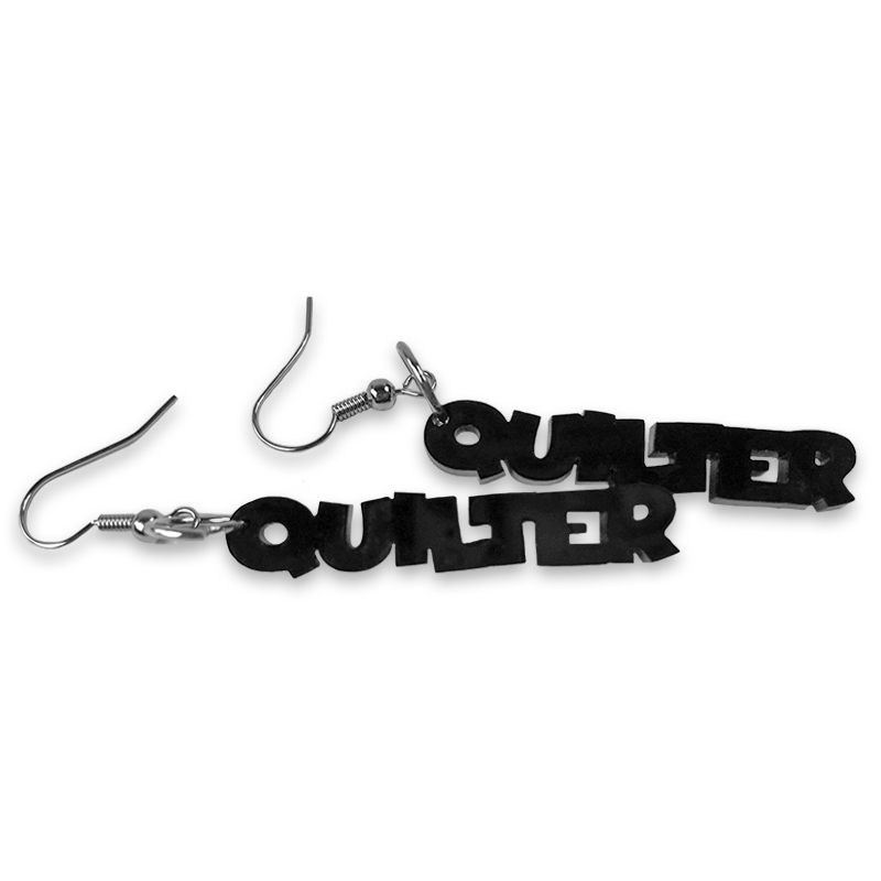 Earrings Quilter Black