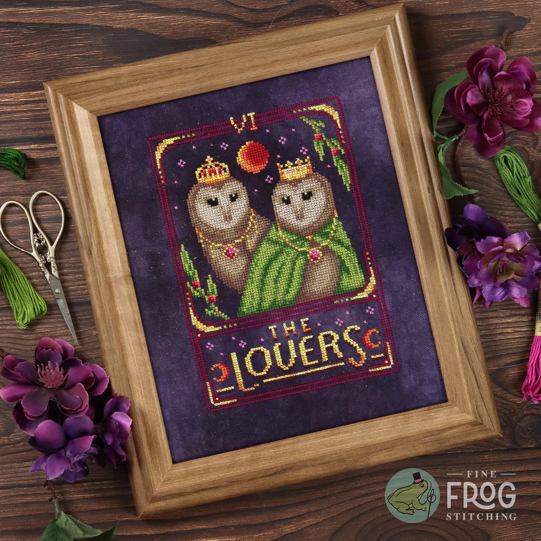 Feather Tarot - The Lovers - Cross Stitch Pattern