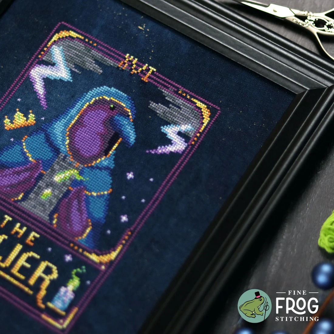 Feather Tarot - The Tower - Cross Stitch Pattern