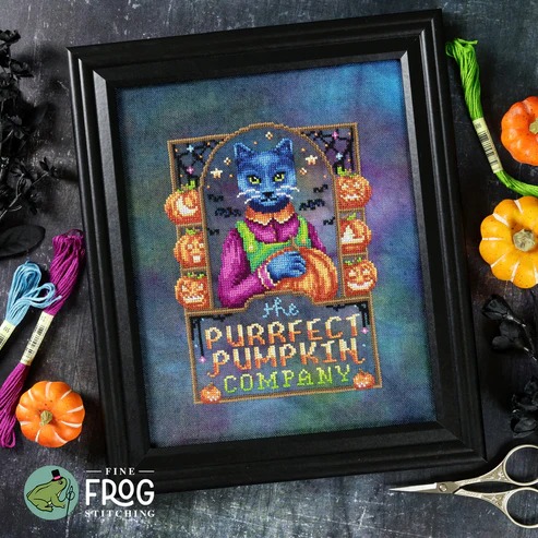 The Purrfect Pumpkin Co. - Halloween Cross Stitch Pattern