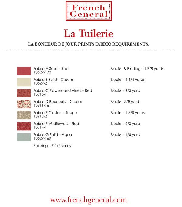 Le Jardin Des Dames - Quilt Pattern