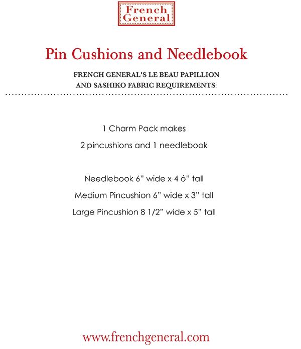 Needlebook and Pincushions - Quilt Pattern