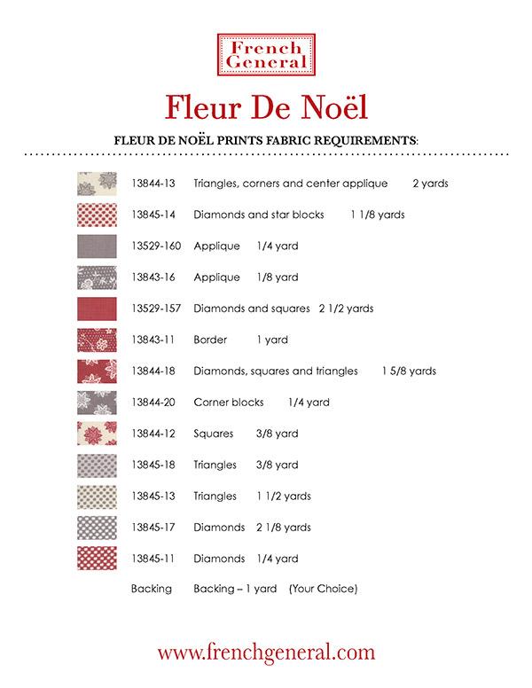 Fleur De Noel - Quilt Pattern