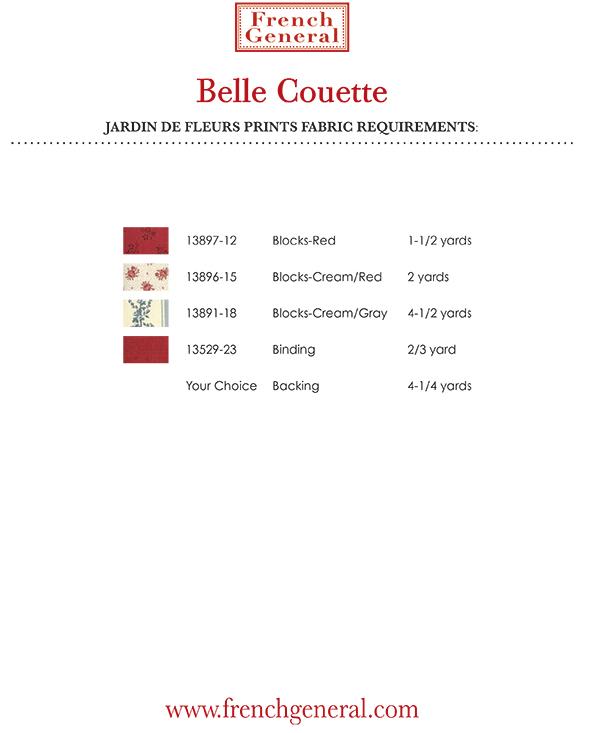 Belle Couette - Quilt Pattern