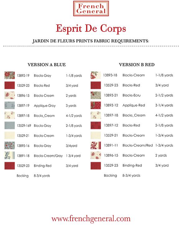Esprit De Corps - Quilt Pattern