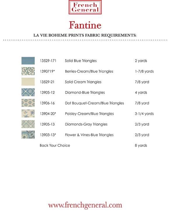Fantine - Quilt Pattern