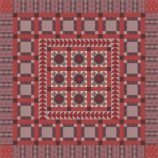 Fleurs De Laurier - Quilt Pattern