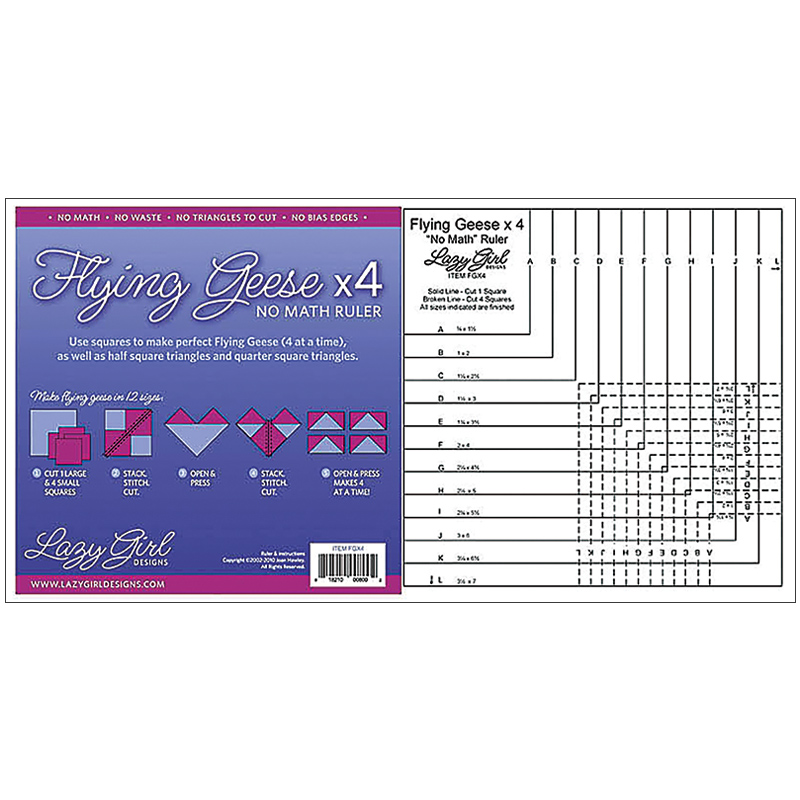 Flying Geese Quilting Ruler