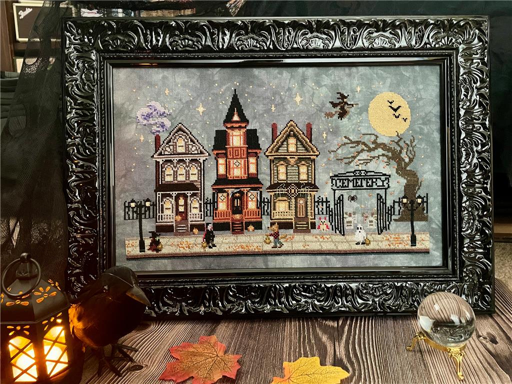 Trick Or Treat Town - Halloween Cross Stitch Pattern
