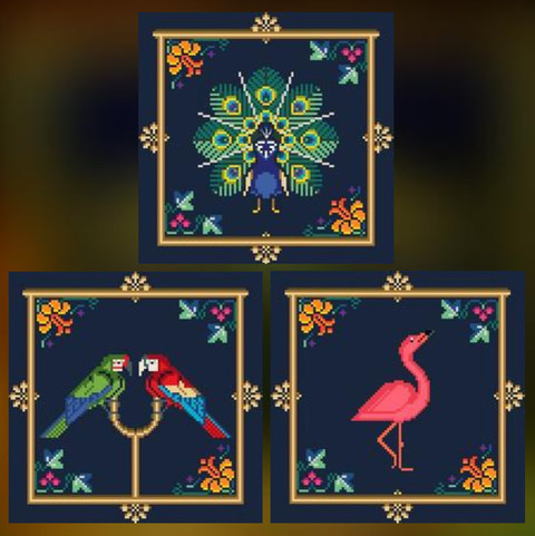 Jewels of the Jungle - Pack 1 - Cross Stitch Pattern