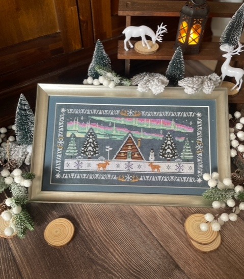Chalet in the Snow - Christmas Cross Stitch Pattern