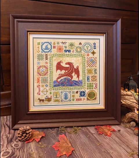 I See Fire - Cross Stitch Pattern, zoomed in. Select this picture to zoom back out.