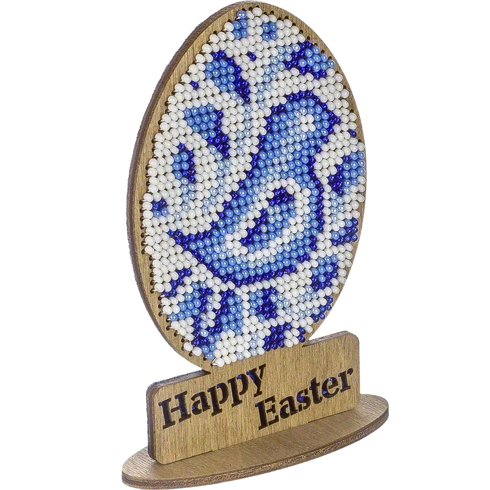 Easter Egg - Happy Easter Bird - Wooden Bead Kit, different perspective #1, zoomed in. Select this picture to zoom back out.