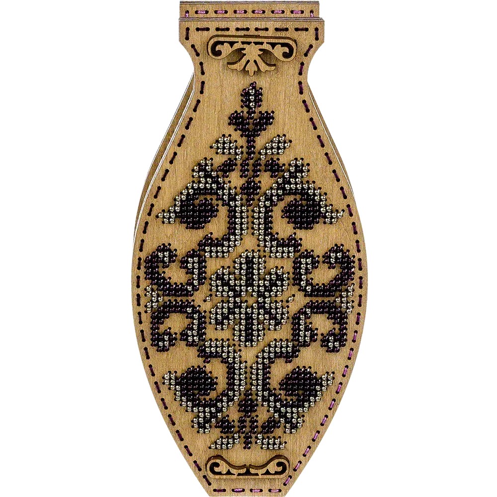 Secret Pattern - Double-Sided Vase Wooden Bead Kit, different perspective #2, zoomed in. Select this picture to zoom back out.
