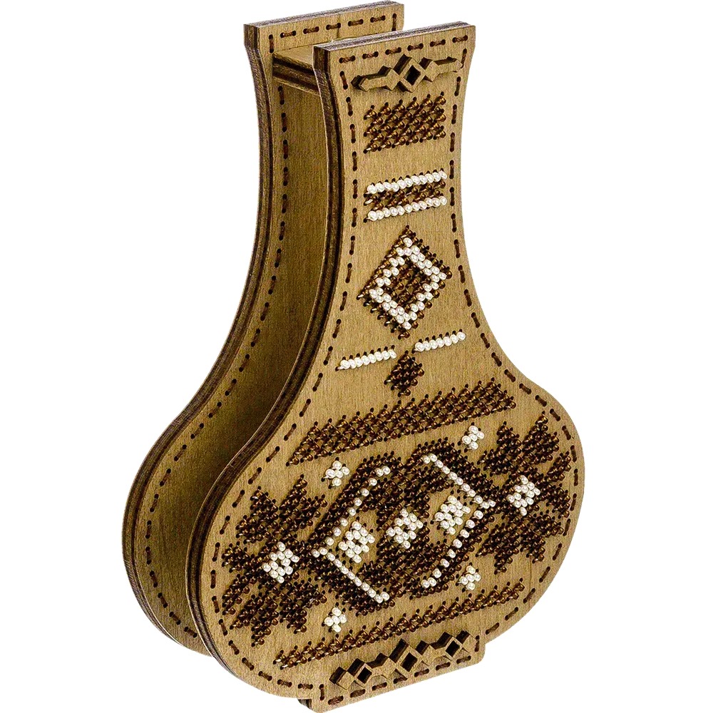 Star Code - Double-Sided Vase Wooden Bead Kit, different perspective #1, zoomed in. Select this picture to zoom back out.