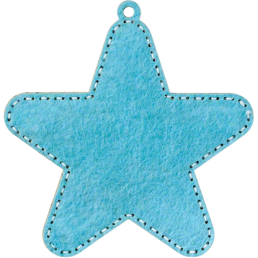 Snowy Star - Christmas Ornament Wooden Bead Kit, different perspective #2, zoomed in. Select this picture to zoom back out.