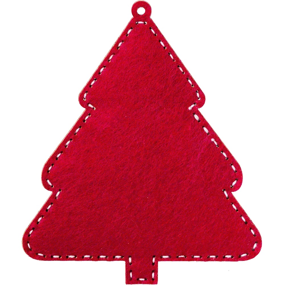 Folk Christmas Tree - Ornament Wooden Bead Kit, different perspective #2, zoomed in. Select this picture to zoom back out.