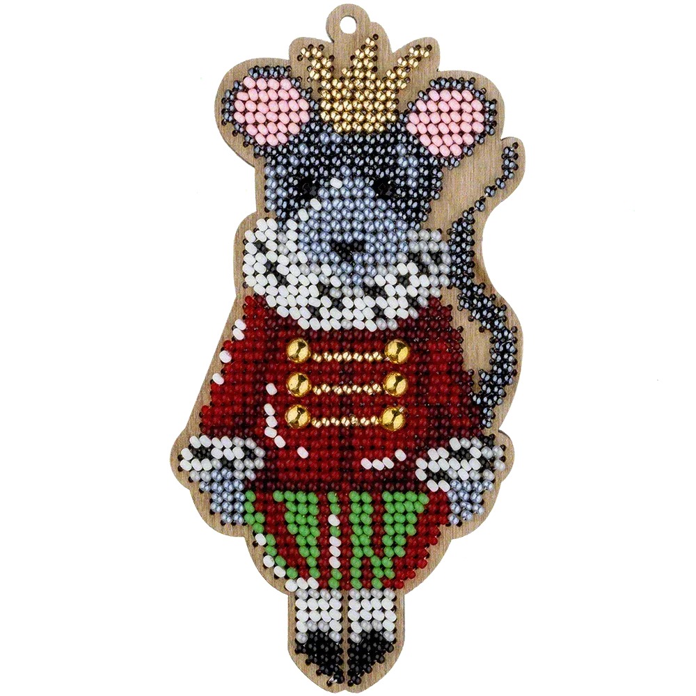 Rat King - Christmas Ornament Wooden Bead Kit, different perspective #1, zoomed in. Select this picture to zoom back out.