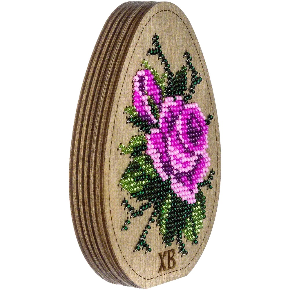 Box-Egg #1 Double-Sided - Ornament Wooden Bead Kit, different perspective #1, zoomed in. Select this picture to zoom back out.