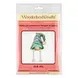 Gnome in Turquoise Hat - Christmas Ornament Wooden Bead Kit, different perspective #1, zoomed in. Select this picture to zoom back out.