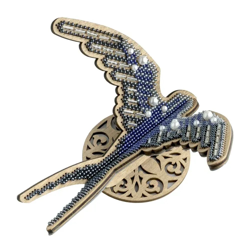 Swallow - Wooden Bead Kit, different perspective #1, zoomed in. Select this picture to zoom back out.