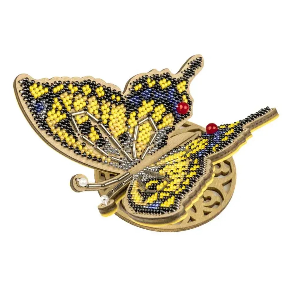 Elegant Butterfly - Ornament Wooden Bead Kit, different perspective #1, zoomed in. Select this picture to zoom back out.