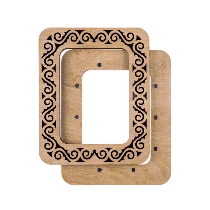 Magnetic Frame Swirls - 4.1 x 5.1 - fits Mini Mill Hill, different perspective #2, zoomed in. Select this picture to zoom back out.