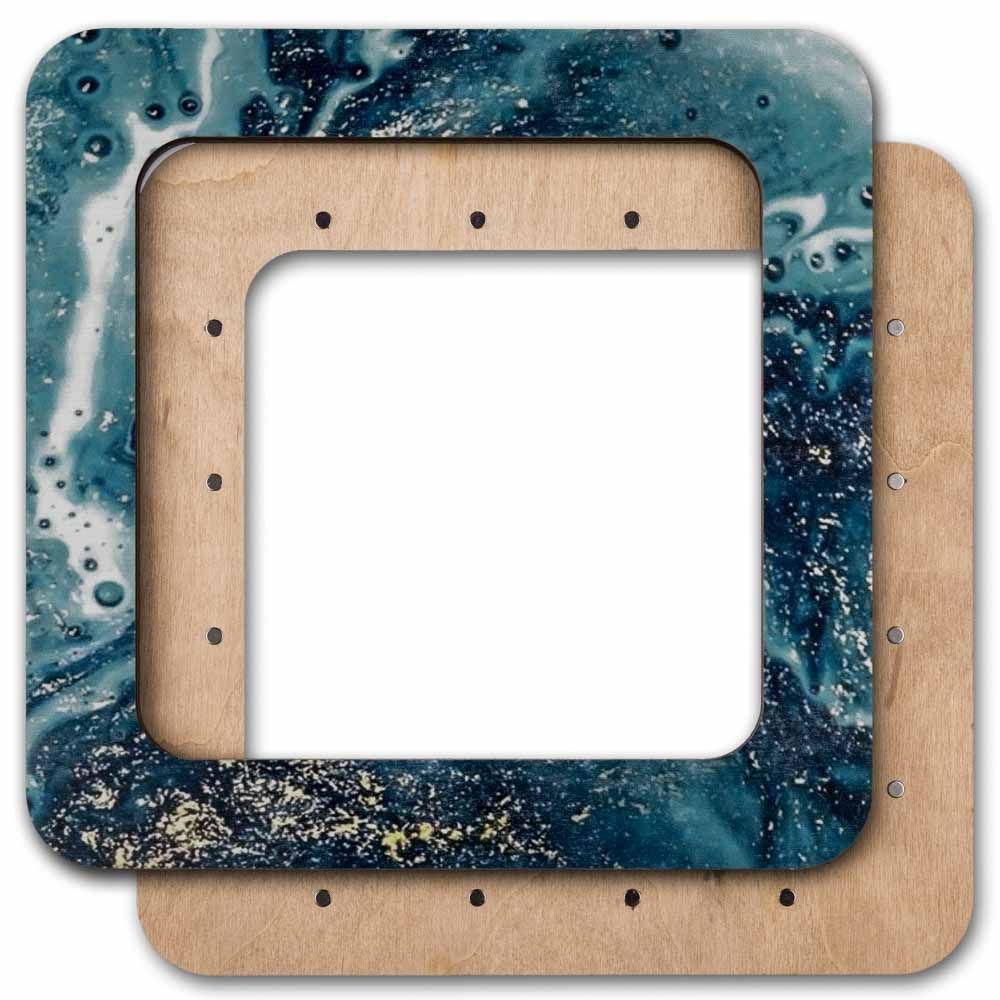Magnetic Frame Ocean Blue - 7.5 x 7.5 - Fits Mill Hill Kits, different perspective #2, zoomed in. Select this picture to zoom back out.