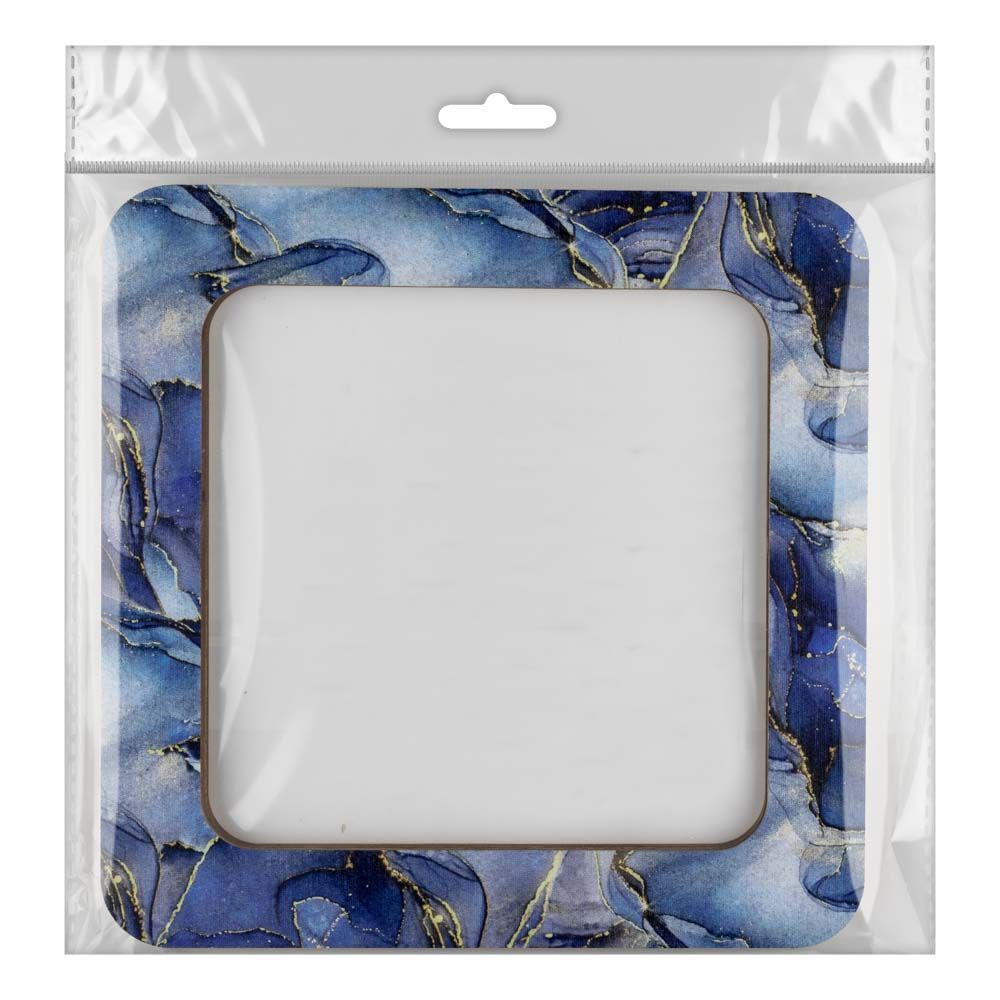 Magnetic Frame Gem Blue - 7.5 x 7.5 - Fits Mill Hill Kits, different perspective #3, zoomed in. Select this picture to zoom back out.