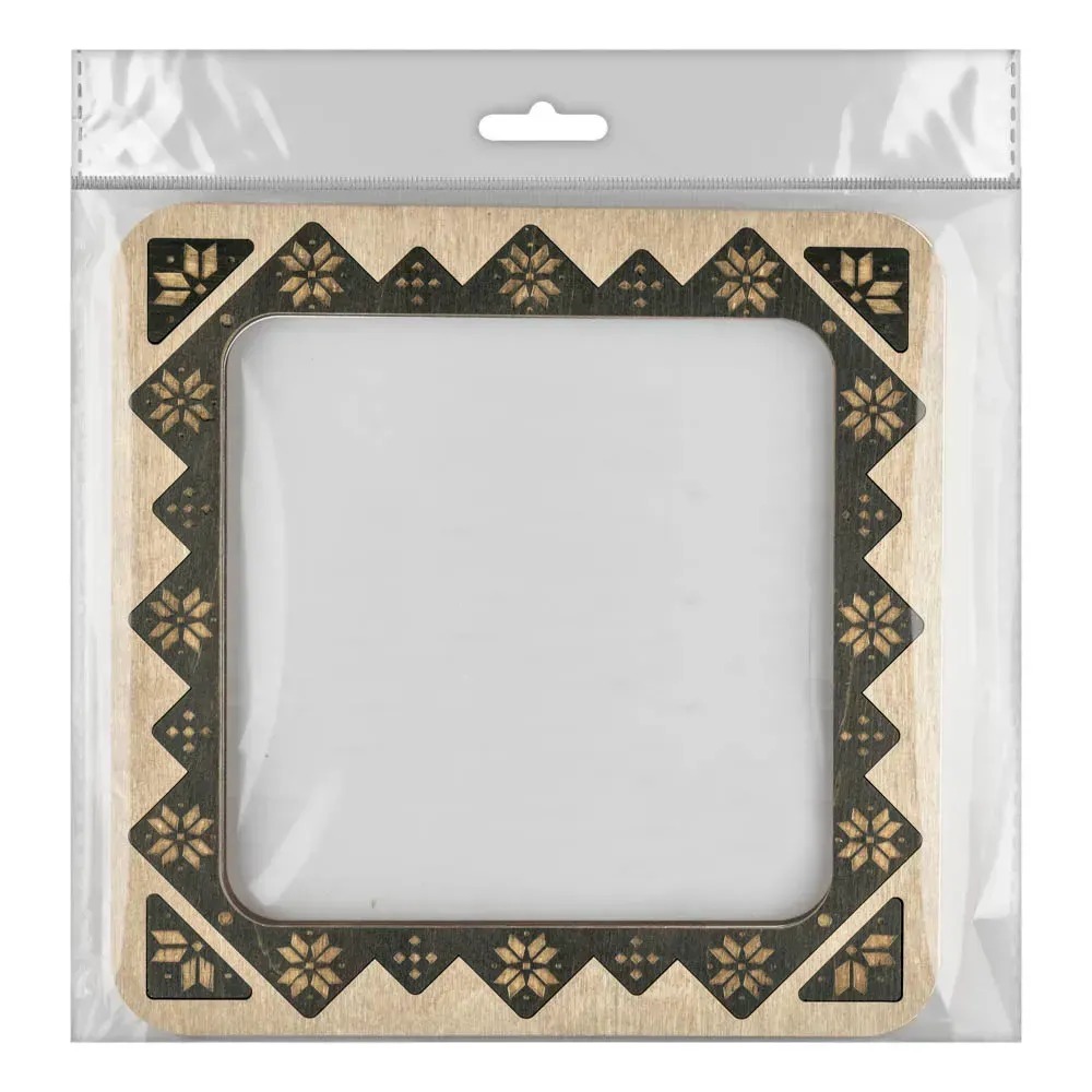 Magnetic Frame Geometric - 7.5 x 7.5 - Fits Mill Hill Kits, different perspective #3, zoomed in. Select this picture to zoom back out.