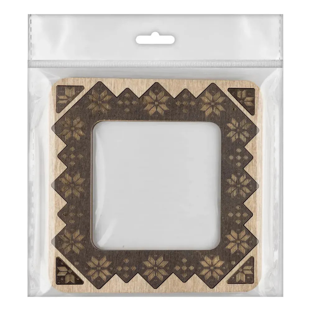 Magnetic Embroidery Frame Geometric - 3.9 x 3.9, different perspective #3, zoomed in. Select this picture to zoom back out.