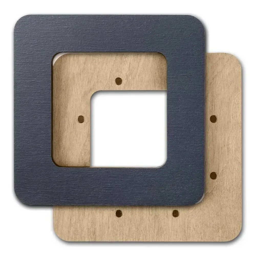 Magnetic Embroidery Frame Grey - 3.9 x 3.9, different perspective #2, zoomed in. Select this picture to zoom back out.