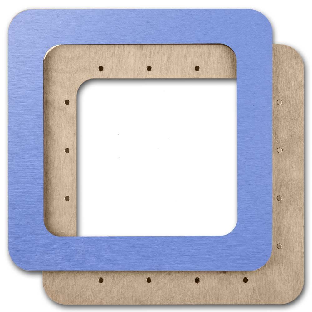Magnetic Frame Solid Blue - 7.5 x 7.5 - Fits Mill Hill Kits, different perspective #2, zoomed in. Select this picture to zoom back out.