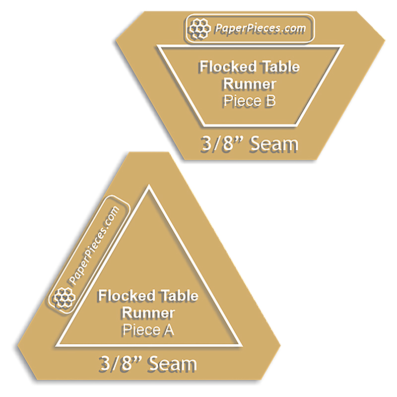Acrylic Flocked Template 2ct for English Paper Piecing