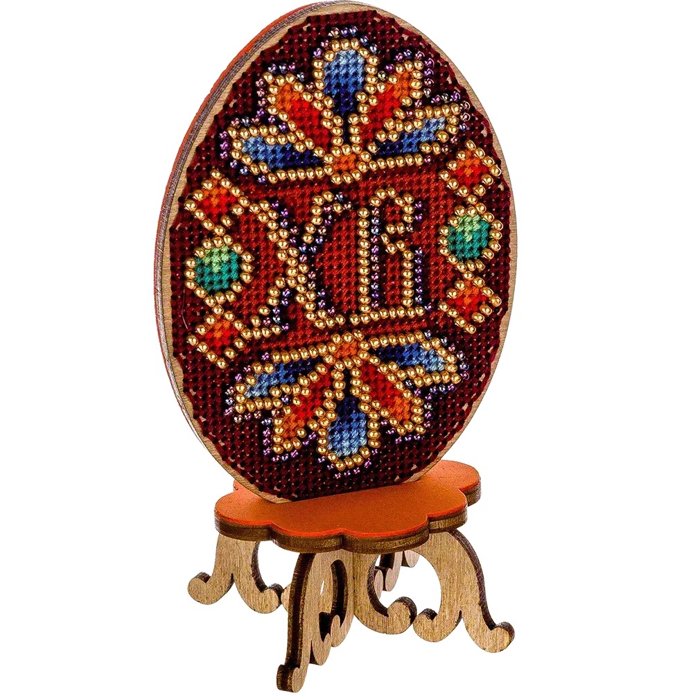 Easter Egg - 029 - Cross Stitch Kit, different perspective #1, zoomed in. Select this picture to zoom back out.