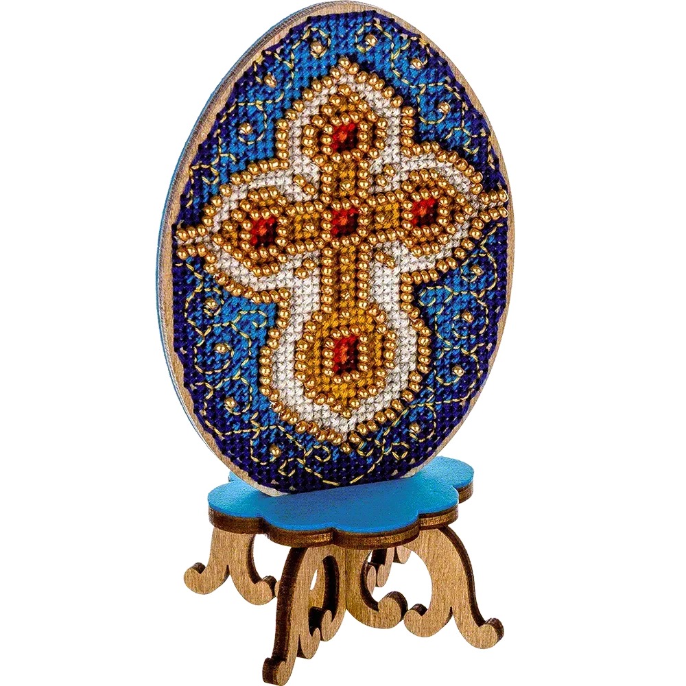 Easter Egg - 031 - Cross Stitch Kit, different perspective #1, zoomed in. Select this picture to zoom back out.