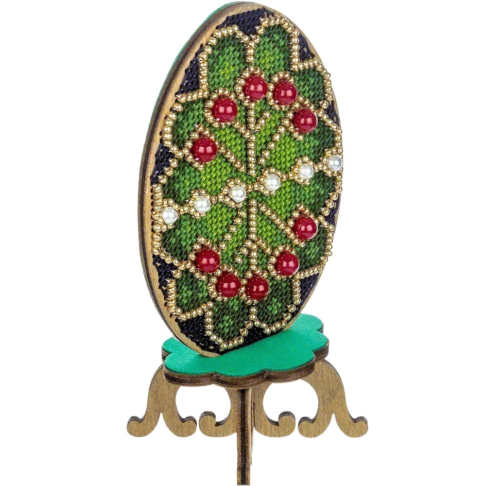 Easter Egg - 039 - Cross Stitch Kit, different perspective #1, zoomed in. Select this picture to zoom back out.
