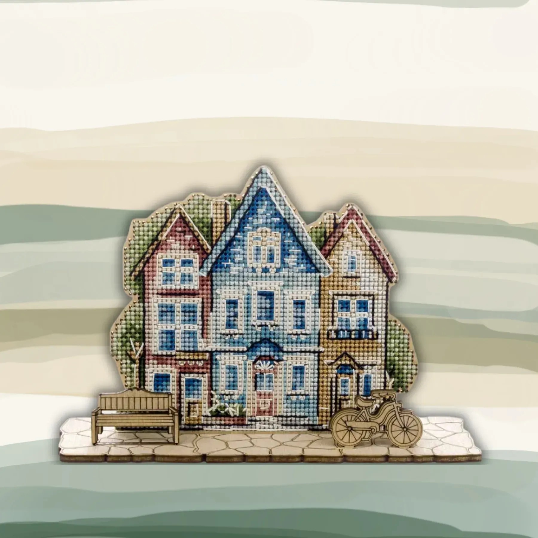 Way Home - Cross Stitch Kit, zoomed in. Select this picture to zoom back out.