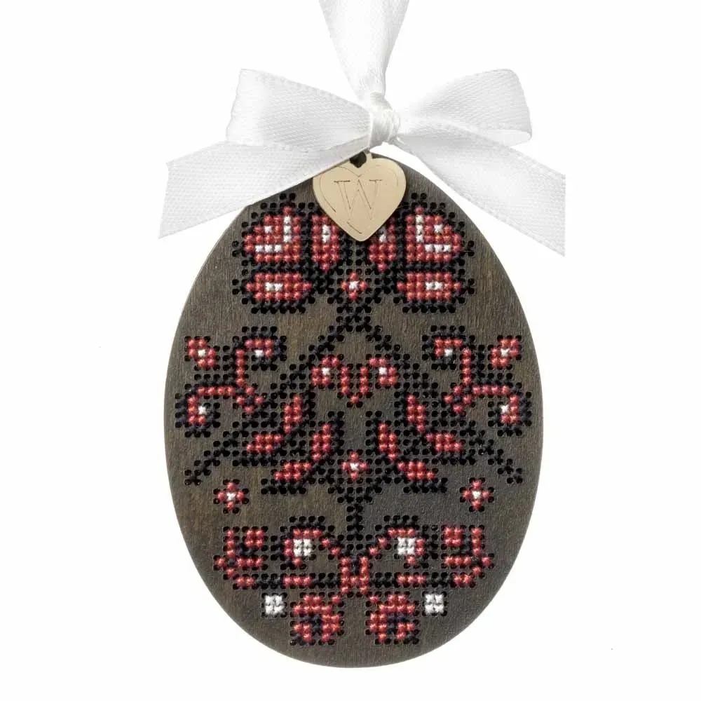 Easter Egg - 086 - Cross Stitch Kit, different perspective #1, zoomed in. Select this picture to zoom back out.