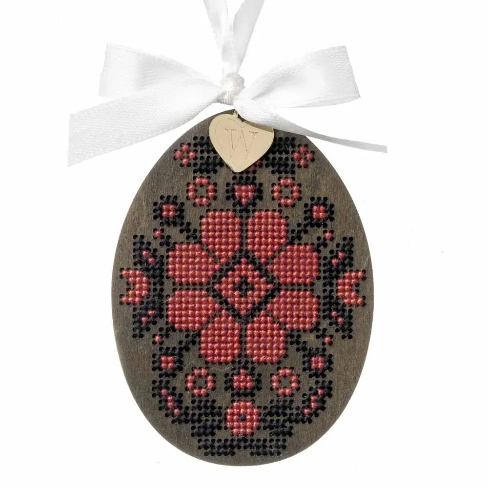 Easter Egg - 087 - Cross Stitch Kit, different perspective #1, zoomed in. Select this picture to zoom back out.