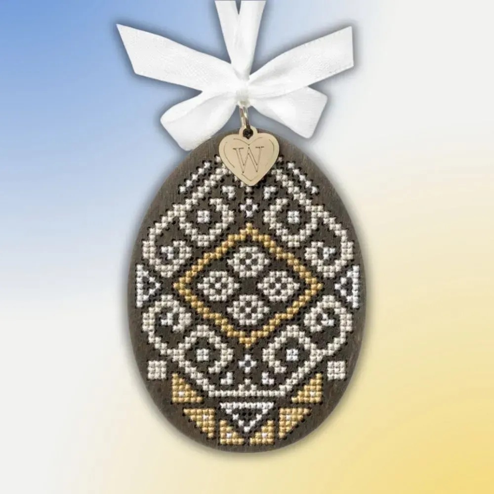 Easter Egg - 089 - Cross Stitch Kit, zoomed in. Select this picture to zoom back out.