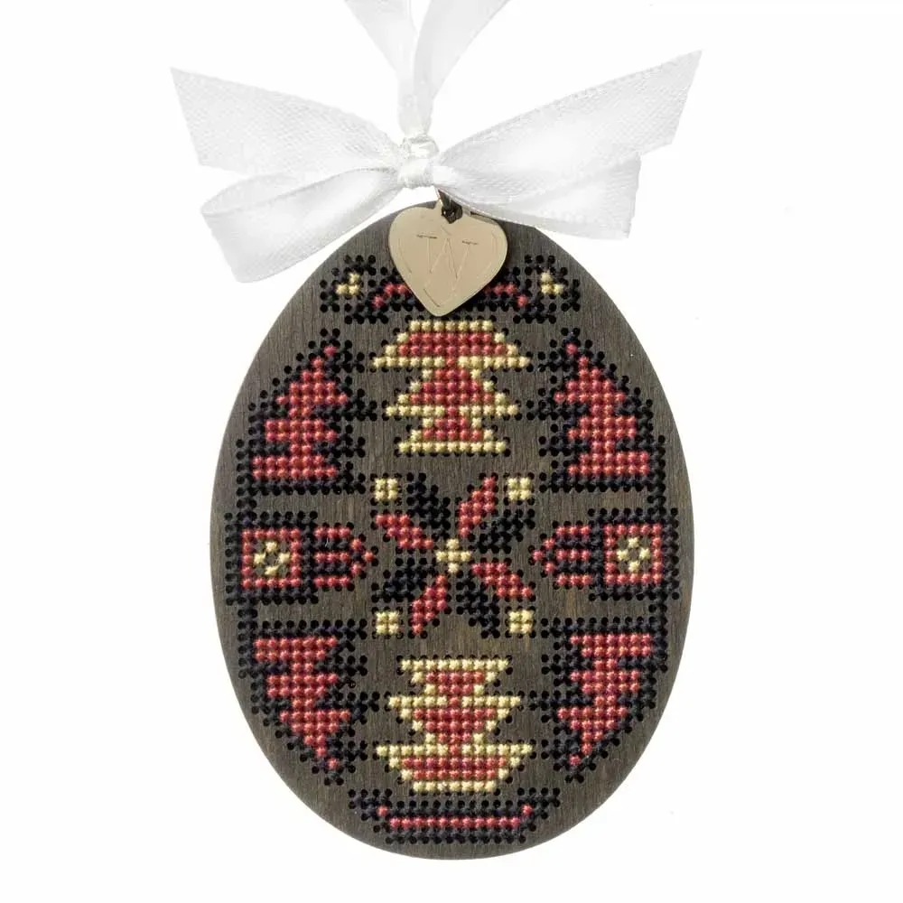 Easter Egg - 092 - Cross Stitch Kit, different perspective #1, zoomed in. Select this picture to zoom back out.