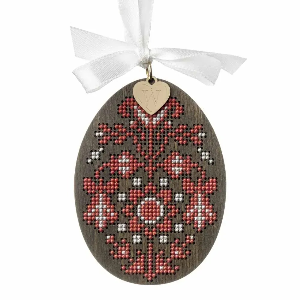 Easter Egg - 095 - Cross Stitch Kit, different perspective #1, zoomed in. Select this picture to zoom back out.